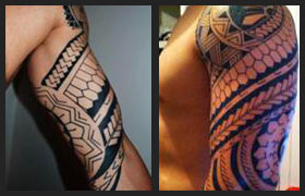One Tribe designed a tattoo for Jordan to represent his Luzon and Visayan roots.