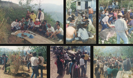 A canao and a family reunion were held for this ceremonious event which lasted for over a week in their village. 1991.